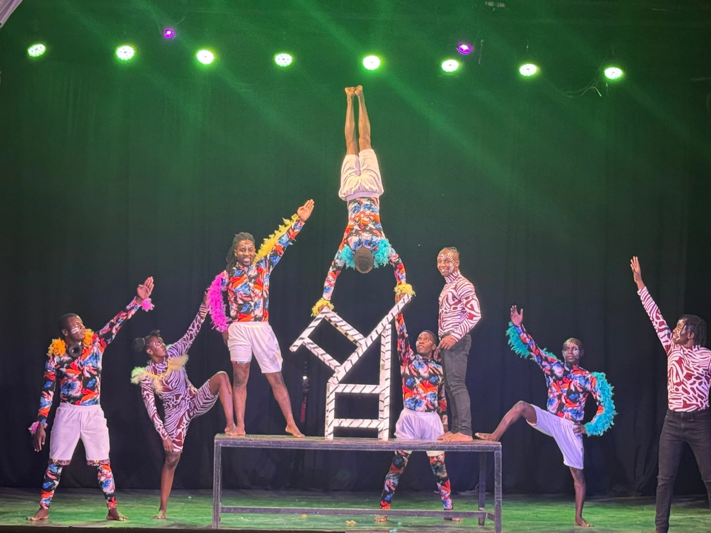 A private dinner and performance with the Sarakasi acrobats in Nairobi